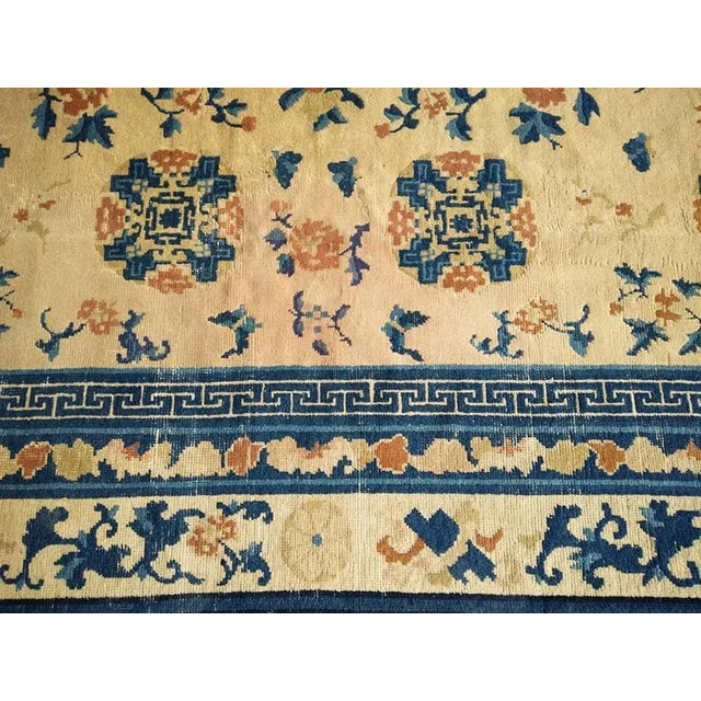 Chinese Late 19th Century Chinese Ningxia Carpet ( 10'4" x 15'6" - 315 x 473 ) For Sale - Image 3 of 4