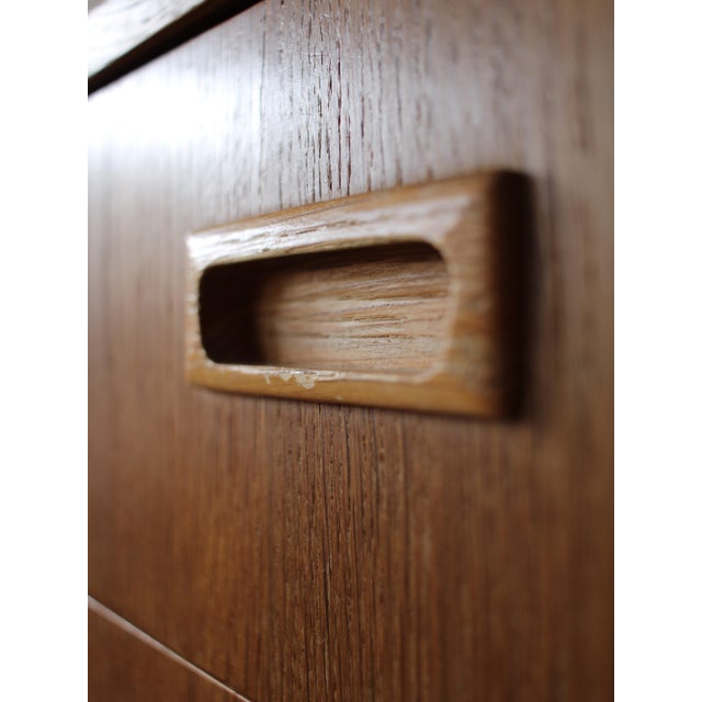Brown Vintage Danish Oak Chest of Drawers, 1960s For Sale - Image 8 of 11