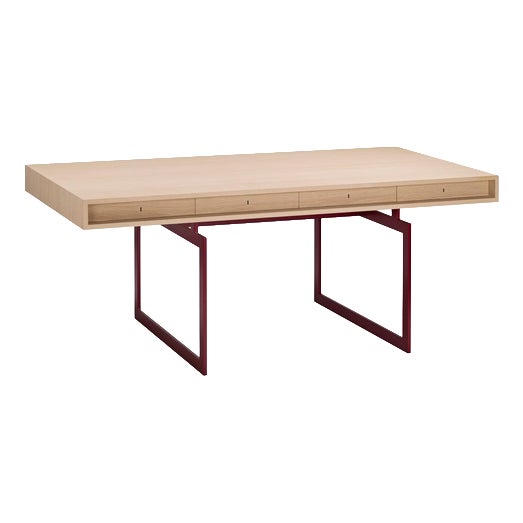 Office Desk Table in Wood and Steel by Bodil Kjær for Karakter For Sale