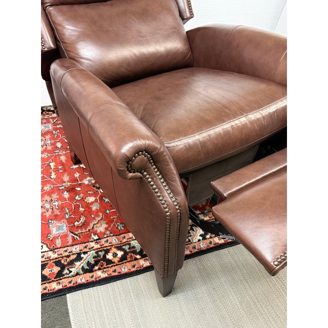 Hancock and Moore Sami Power Recliners, a Pair For Sale - Image 9 of 12