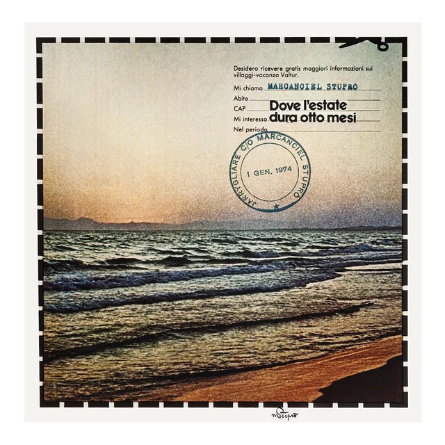 Claudio Cintoli, The Sea and the Sky, Lithograph, 1974 For Sale