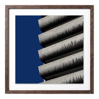 “Barbican 04” Giclee Archival Pigment Print 18x18 Framed in Walnut For Sale