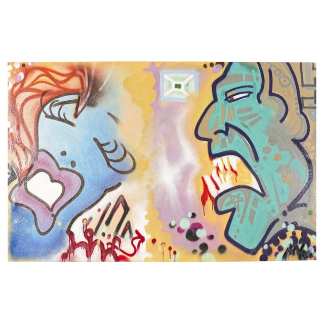 Vintage German Graffiti Art, 1990s For Sale