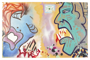 Vintage German Graffiti Art, 1990s