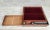 Wood 19th C. English Mahogany Campaign Style Portable Lap Desk Writing Box For Sale - Image 7 of 11