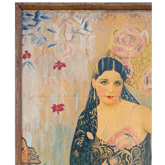 "Romeria del Encuentro" Abstract Figurative Manipulated Poster with Spanish Lady, 1980s For Sale - Image 4 of 11