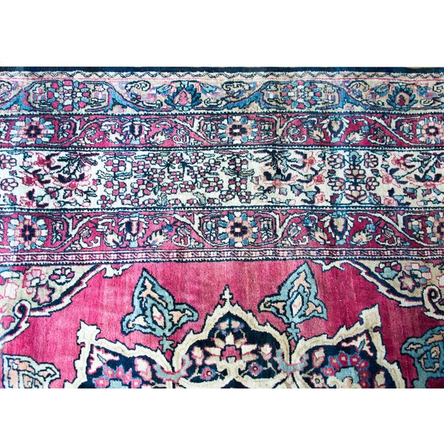 Late 19th Century Persian Lavar Kirman Rug For Sale - Image 10 of 15