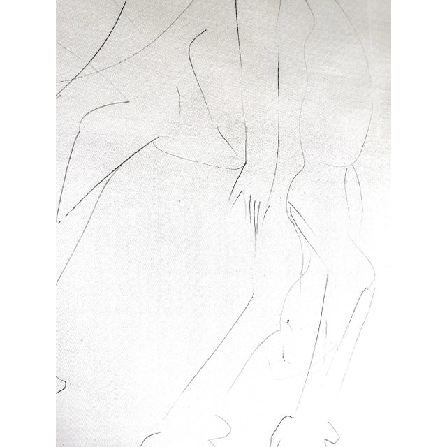 Early 21st Century Salvador Dali - The Kidnapping - Original Etching on Silk 1968 For Sale - Image 5 of 7