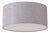 Stretch Flush Mount 18" D - Cashmere Gray Linen Drum Shade, Satin Nickel, Dimmable, Bulb Included For Sale