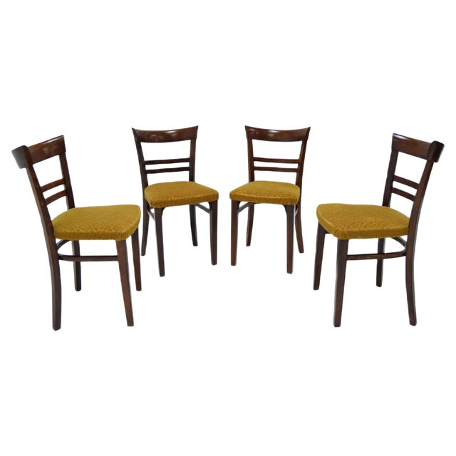 Art Deco Dining Chairs by Fischel, 1930s, Set of 4 For Sale