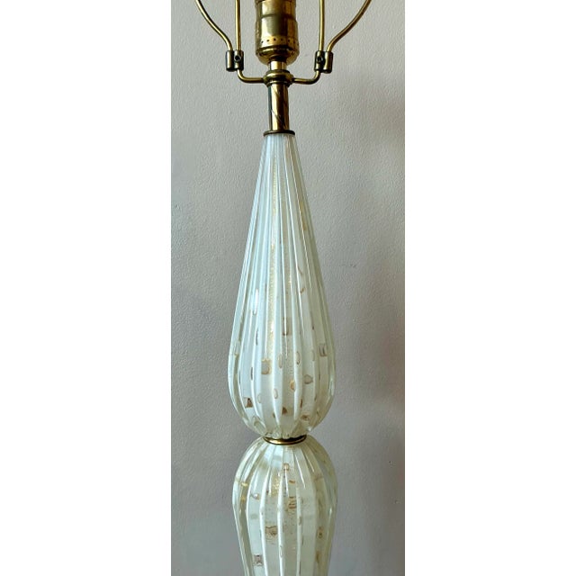 Mid 20th Century Vintage Italian Murano Glass Lamp For Sale - Image 5 of 6