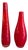 Red Murano Glass Vases by Lavento for Richard Ginori, 1960, Set of 2 For Sale