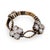 Contemporary Mid 20th Century Sabbadini Diamond 18k Yellow Gold Silver Flexible Pinky Ring, Size 3 For Sale - Image 3 of 5