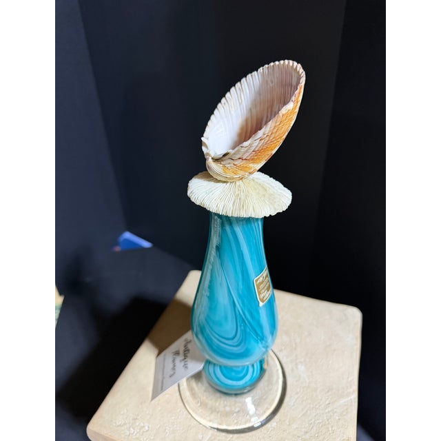 Mid-Century Modern Celestial Meets the Sea Mid-Century Slag Glass Decor-Coastal Art Sculpture For Sale - Image 3 of 8