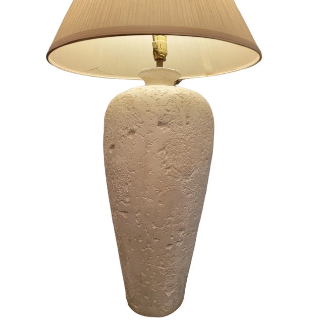80s Textured Ceramic Table Lamp Chairish