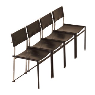 Dining Chairs by Arnold Merckx for Metaform, 1980s, Set of 4 For Sale