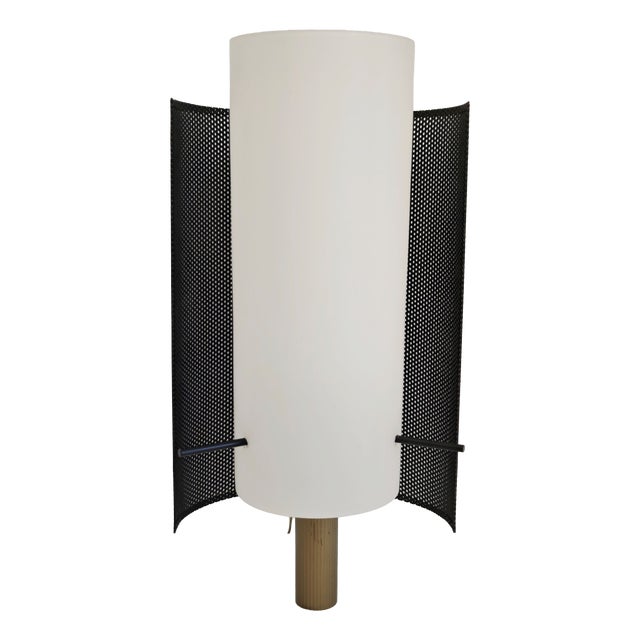 Opal Glass, Brass and Black Enamelled Metal Wall Lamp in the style of Stilnovo, Italy, 1960s For Sale