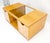 Large Box Shape Glass Top Birch Plywood Deep Drawers Storage Coffee Table MCM For Sale - Image 10 of 12