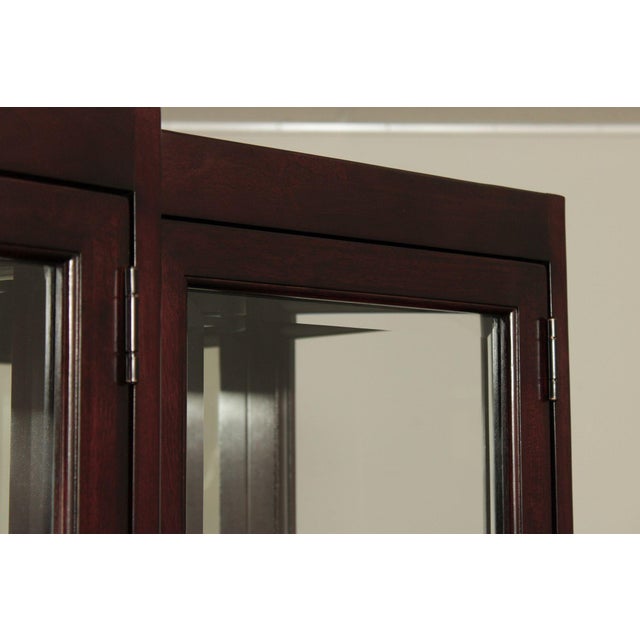 Thomasville Contemporary Style Glass Display China Cabinet For Sale - Image 13 of 18