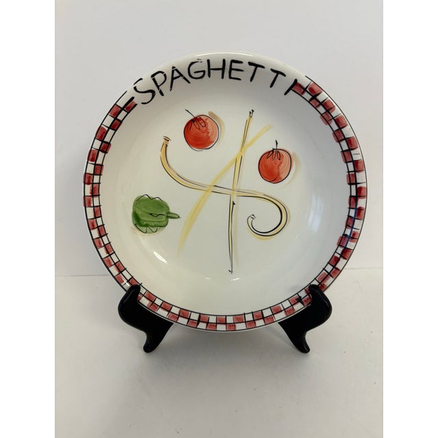 This charming “Pasta for 4” bowl set by Tabletop Unlimited brings classic Italian bistro style to the table with a...