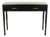 Custom Black Console Table With 2 Drawers For Sale