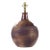Mid Century Textured Ceramic Brown Pottery Lamp For Sale