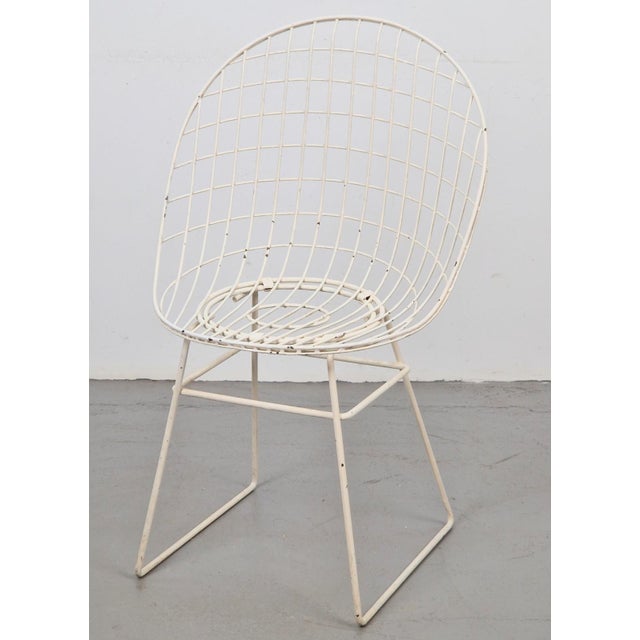 Vintage Early Wire Chair by Cees Braakman for Ums Pastoe, 1950s For Sale - Image 9 of 10