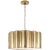 Markos Large Hanging Shade in Natural Brass Designer: Alexa Hampton Canopy: 6.5" Round Mounting: Chain Shade Detail: No...