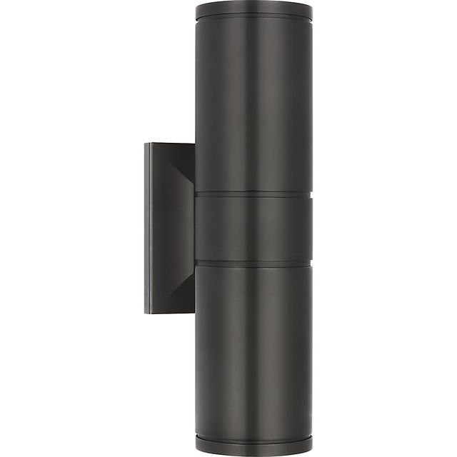 Chapman & Myers for Visual Comfort Signature Provo 14" Canister Light in Matte Black For Sale