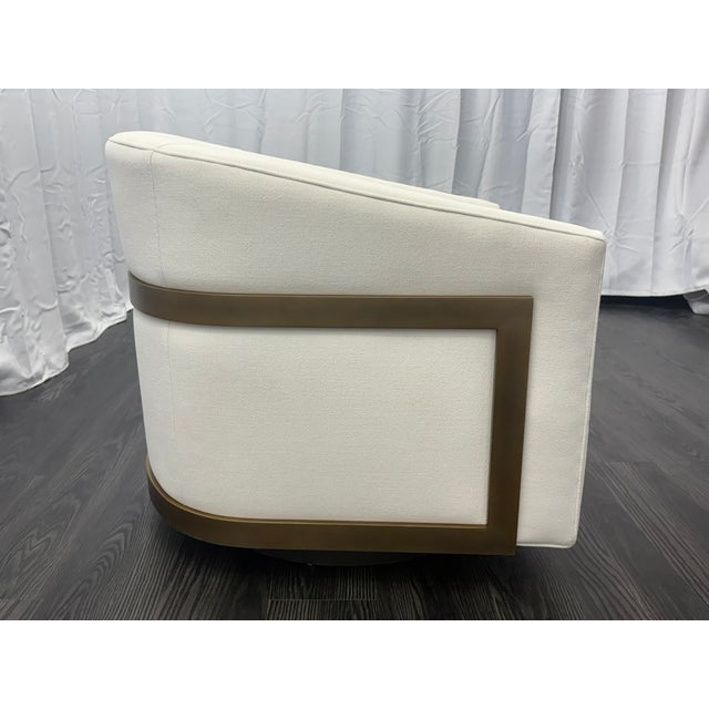 Rh Reginald Swivel Chair For Sale - Image 14 of 18