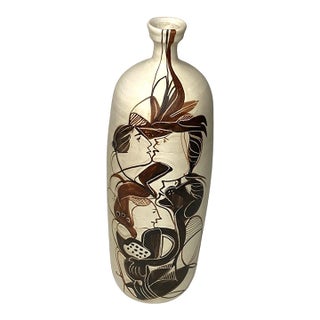 Noma Santo Stefano Di Camastra Studio Art Pottery Vase Italy For Sale