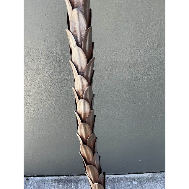 Vintage Italian Silver Tole Palm Tree For Sale - Image 10 of 12