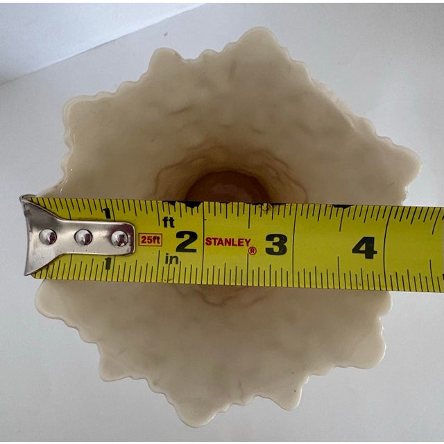 Mid 20th Century Vintage Lenox Ivory Porcelain Vase With Sculpted Foliate Relief, Usa Neoclassical Decor For Sale - Image 5 of 7