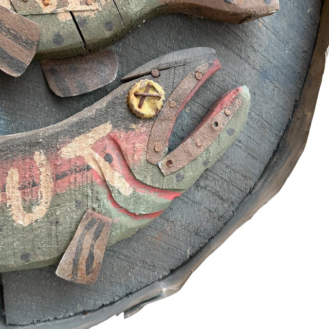 American Folk Art 'Pan Fried Trout' Hanging Sign For Sale In Chicago - Image 6 of 11