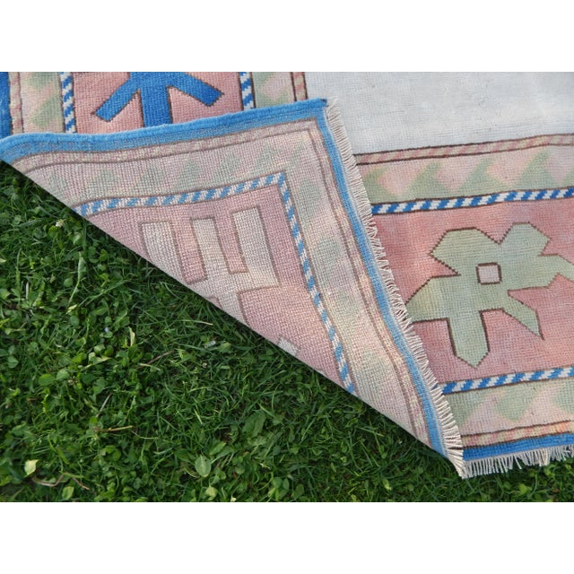 Vintage Soft Color Oversize Turkish Oushak Rug 7'10" X 11'6" For Sale - Image 12 of 13