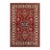 Rustic Super Kazak Red/Beige Wool Rug- 5'1'' X 6'0'' For Sale