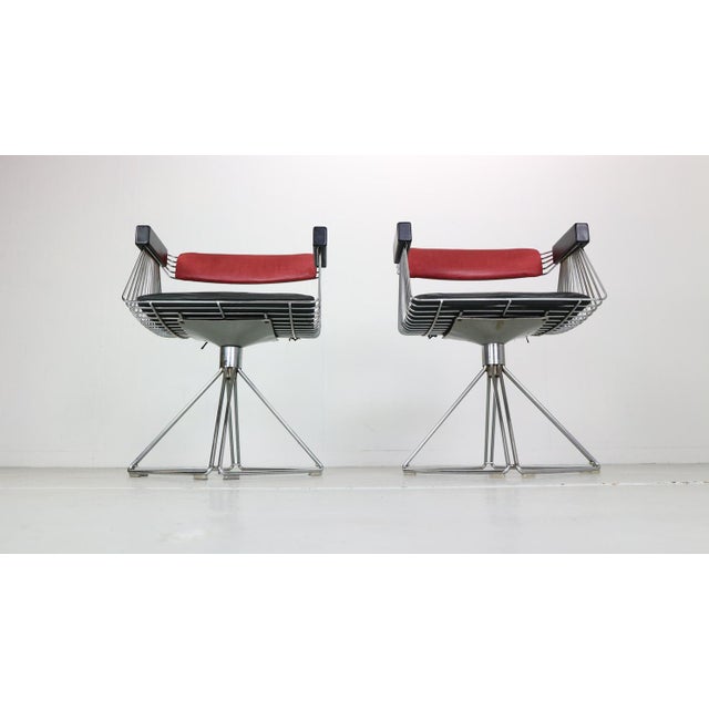 1970s Set of Delta Wire Armchairs attributed to Rudi Verelst, 1971 For Sale - Image 5 of 18