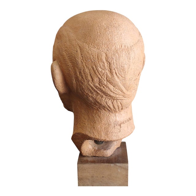Ceramic Vintage Early 20th Century Terracotta Bust from Goessens For Sale - Image 7 of 18