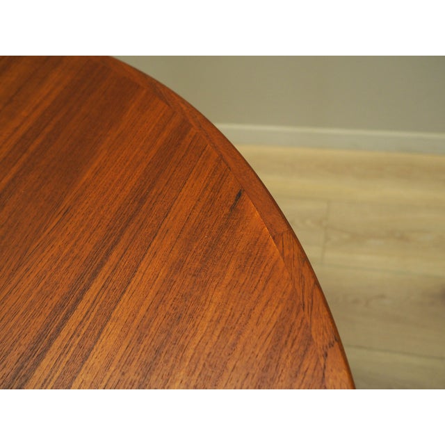 Wood Danish Round Teak Table by Ole Hald for Gudme Møbelfabrik, 1960s For Sale - Image 7 of 12
