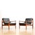 Pair of Mid Century Leather & Rosewood Lounge Chairs Attributed to Beka For Sale - Image 12 of 12