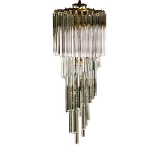 Murano Glass Cascading Chandelier, 1980s For Sale