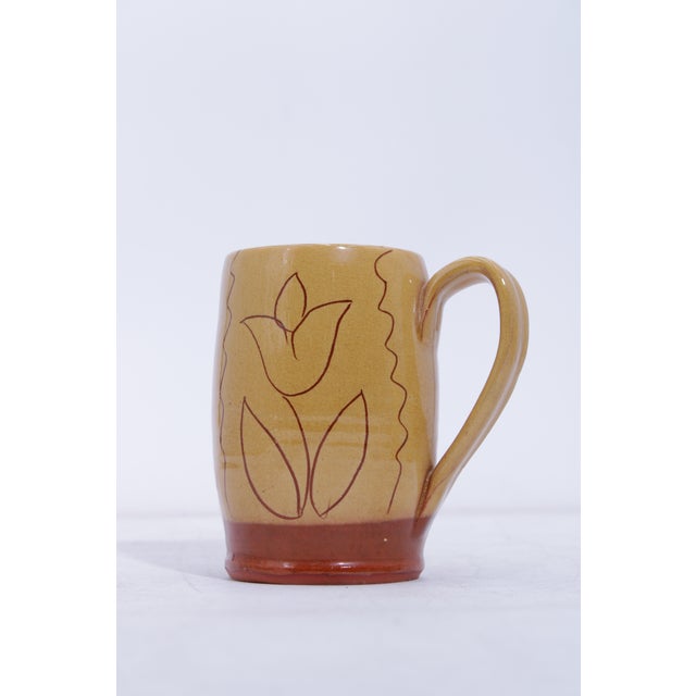 1980s 1980s Williamsburg Mugs With Scratch Flower Design Stamped - Set of Three For Sale - Image 5 of 13