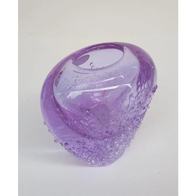 Mid-Century Modern Bohemian Glass Vases by Miroslav Klinger, 1960s, Set of 2 For Sale - Image 3 of 6