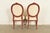 Karges Style French Provincial Louis XV Brown Lacquered Dining Chairs, Set of Four For Sale - Image 11 of 12