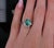 Late 20th Century Fine 1.36ct Gia Certified Colombian Emerald 0.75ct Diamond Platinum Ring Size 5 For Sale - Image 13 of 18