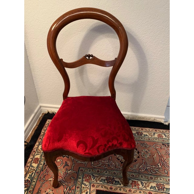 Antique Victorian Balloon Back Chair For Sale - Image 9 of 13