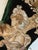 Victorian Handmade Victorian Style Emerald Green Velvet Christmas Stocking With Cherub & Lace For Sale - Image 3 of 13