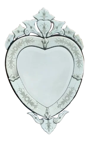 Italian Venetian Heart Wall Mirror