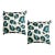 Pair of Leopold Green & Blue Leopard Spots Pillow For Sale