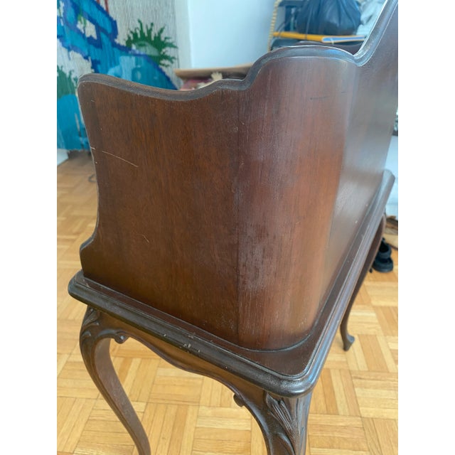 Antique French Louis Curved Accent Table For Sale - Image 11 of 12